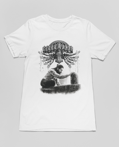RAVANA WHITE T SHIRT (Design - 1)