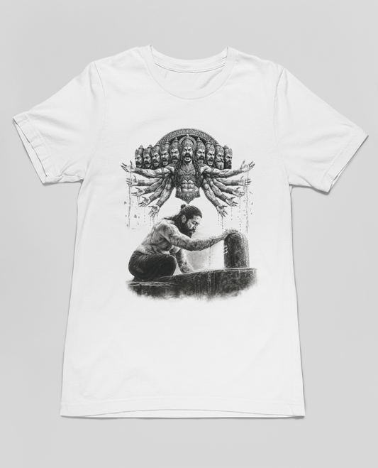 RAVANA WHITE T SHIRT (Design - 1)