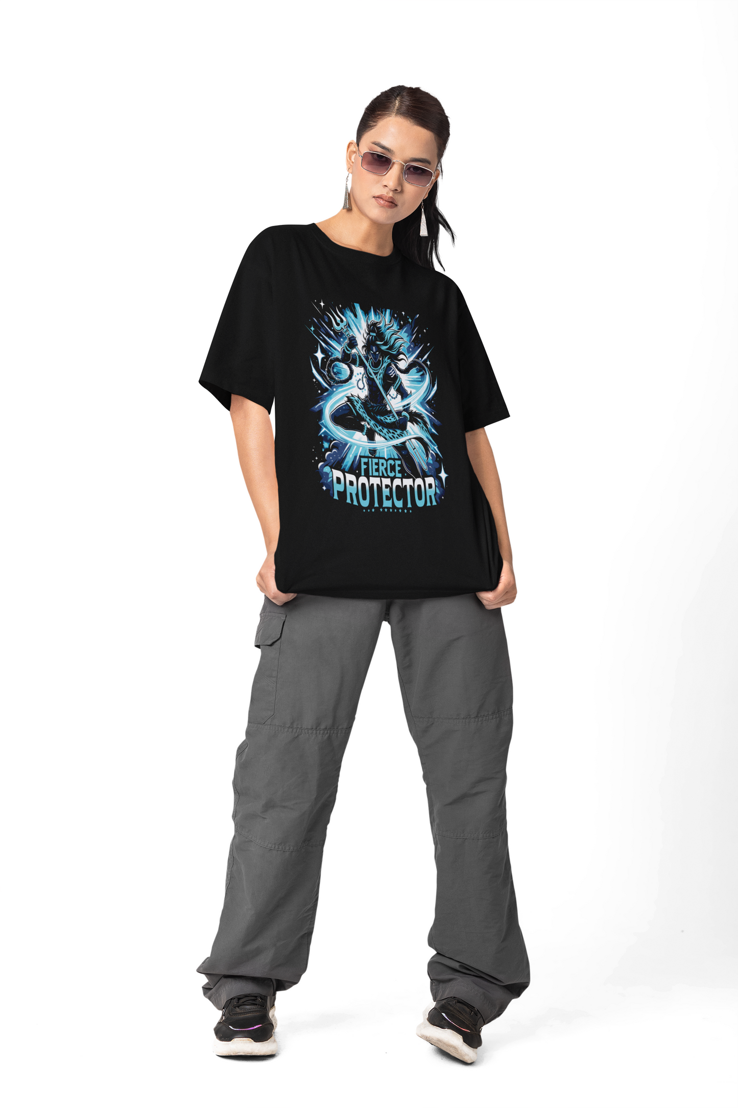 Fierce Protector - Lord Shiva Oversized T-Shirt