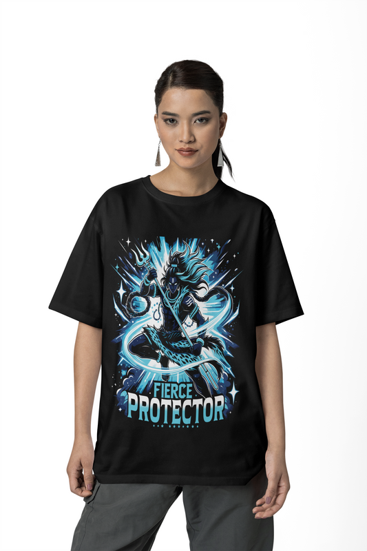 Fierce Protector - Lord Shiva Oversized T-Shirt