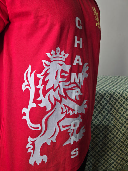 RCB CHAMPIONS RED T SHIRT (Design - 1)