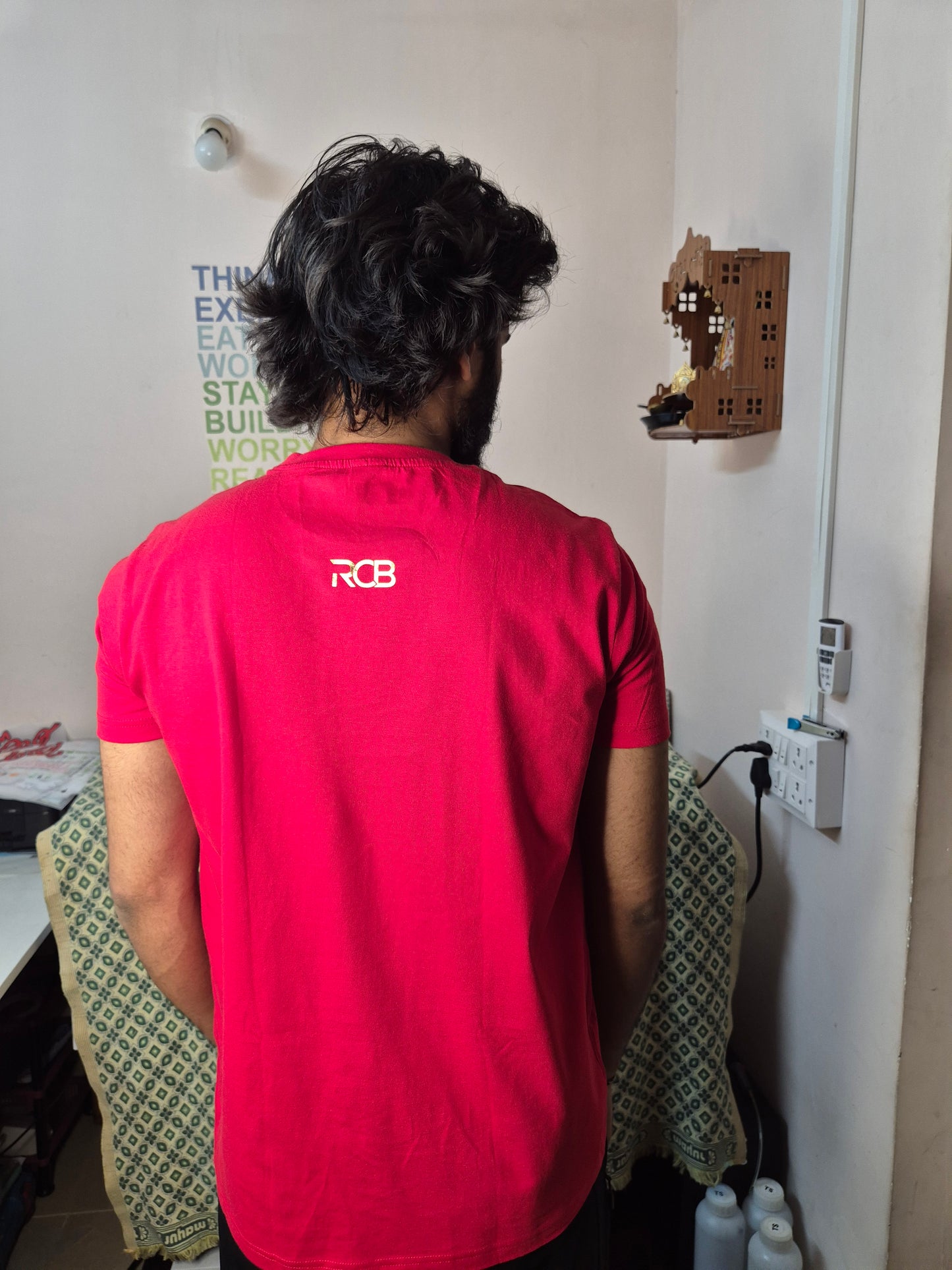 RCB CHAMPIONS RED T SHIRT (Design - 1)