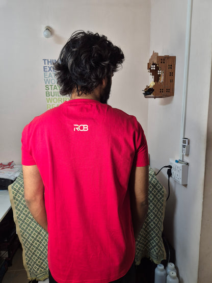 RCB CHAMPIONS RED T SHIRT (Design - 1)